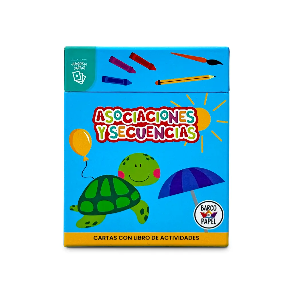 Asociación y Secuencias - cartas con libro de actividades